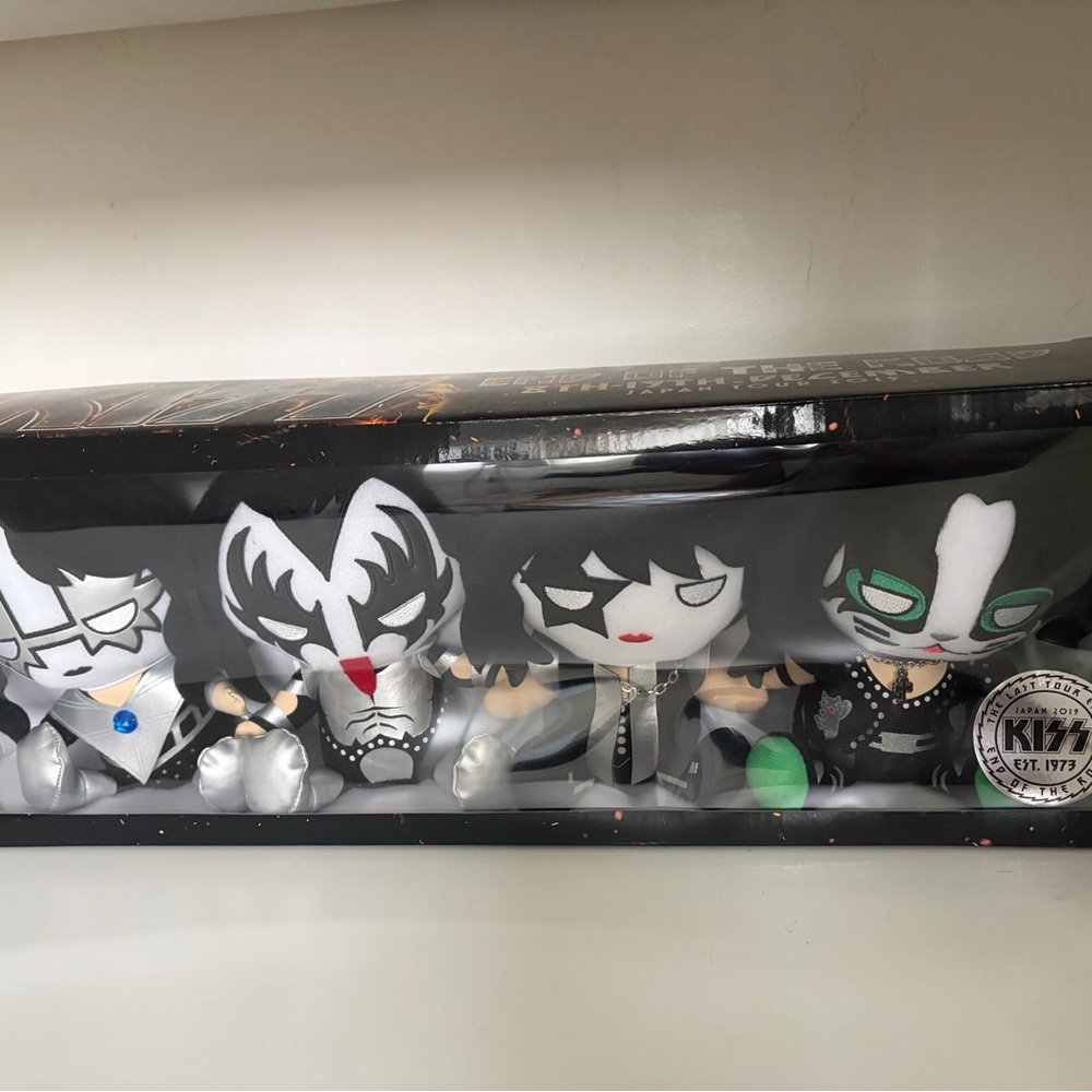 Japan exclusive kiss end of the road tour KISS BAND plush set